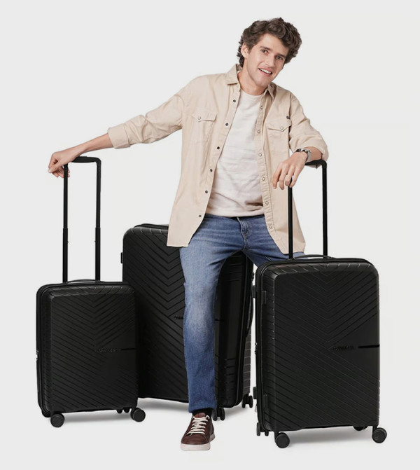 Calvin Klein  Trolley Bags & Luggage - Black Trolley Bags & Luggage