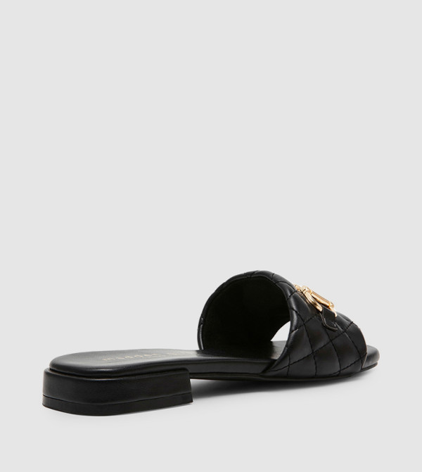Steve Madden  - Black Flat Sandals