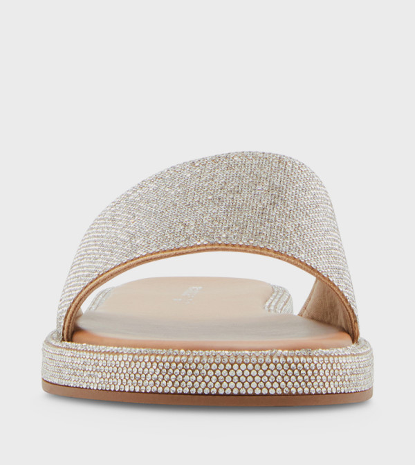 ستيف مادن fw-25 - فضي Flat Sandals