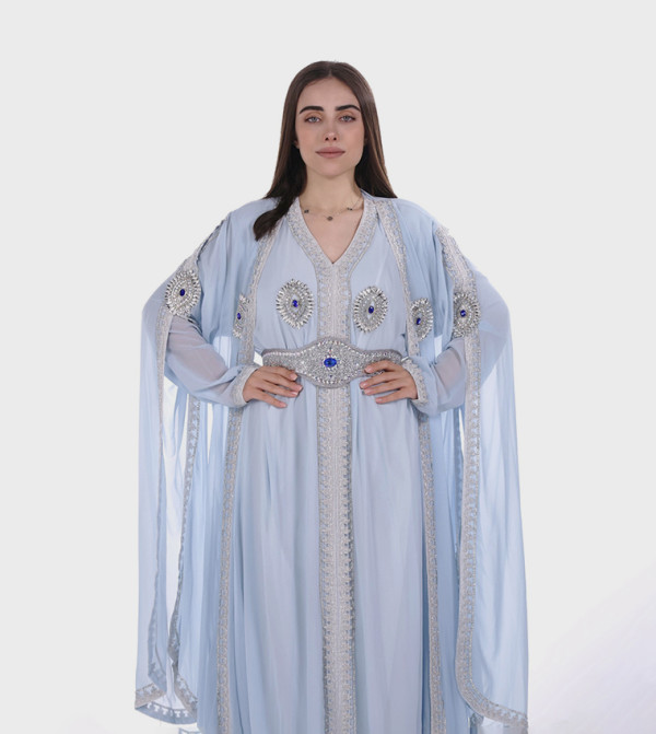  البنت الشرقية  قفطان - أزرق قفطان