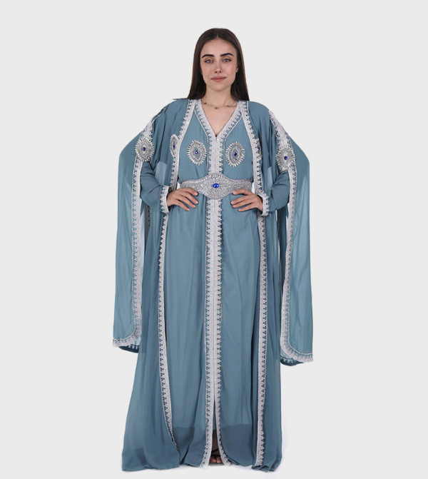  البنت الشرقية  قفطان - أزرق قفطان