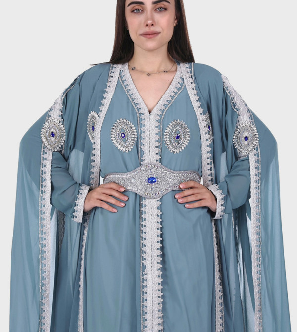  البنت الشرقية  قفطان - أزرق قفطان
