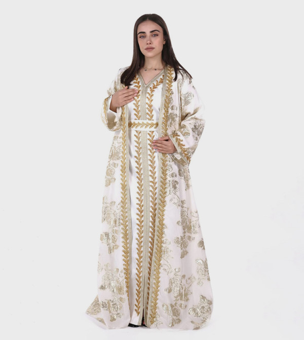 Al Bent Al Sharqieh  Kaftan - White Kaftans