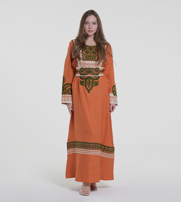 Al Bent Al Sharqieh  Jalabiya - Orange Jalabiyas