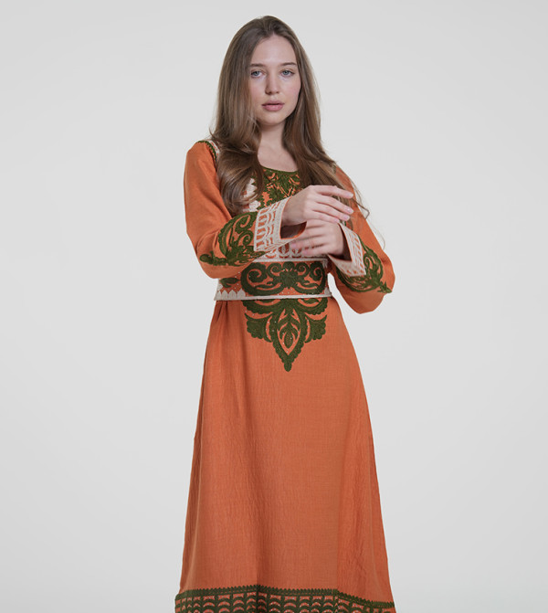 Al Bent Al Sharqieh  Jalabiya - Orange Jalabiyas
