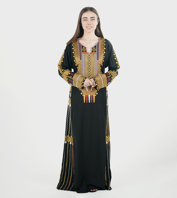 Al Bent Al Sharqieh  Jalabiya - BLACK Jalabiyas