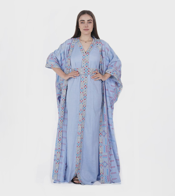 Al Bent Al Sharqieh  Kaftan - Blue Kaftans