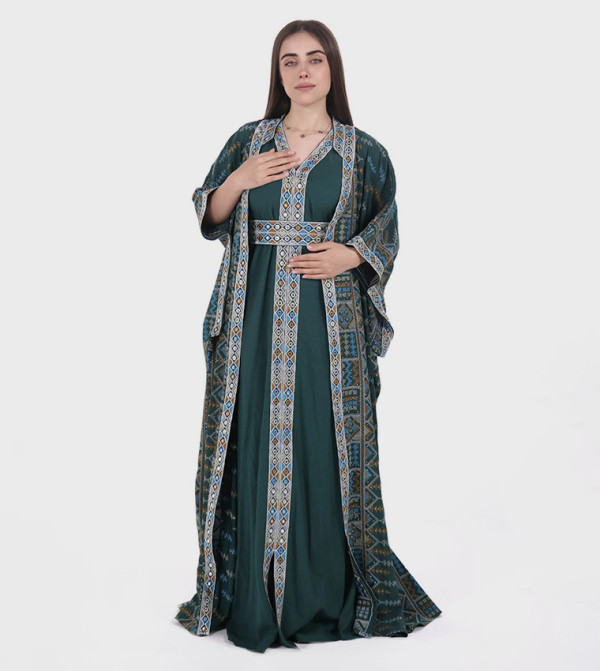 Al Bent Al Sharqieh  Kaftan - Green Kaftans