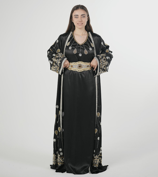 Al Bent Al Sharqieh  Kaftan - BLACK Kaftans