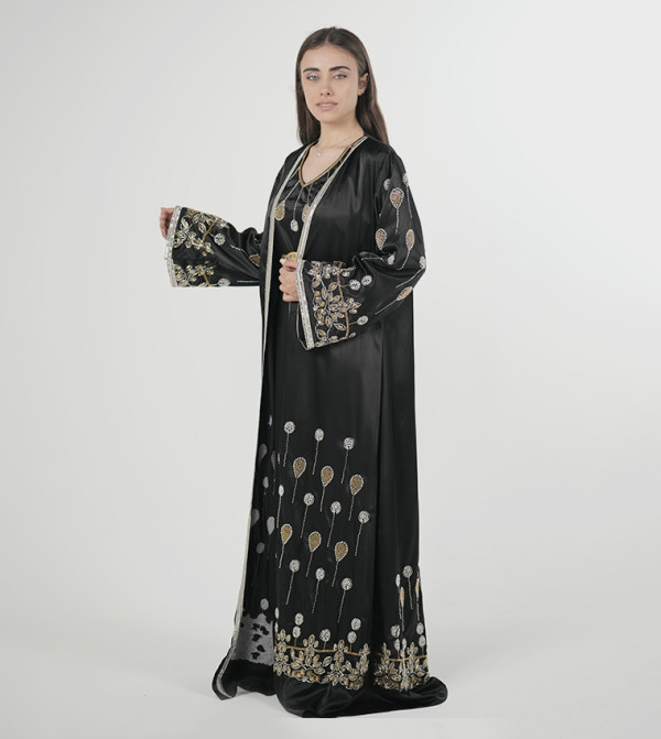 Al Bent Al Sharqieh  Kaftan - BLACK Kaftans