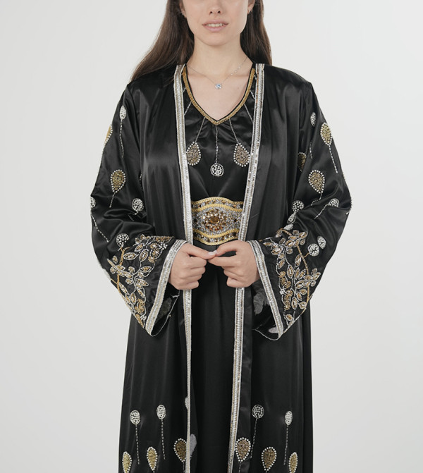Al Bent Al Sharqieh  Kaftan - BLACK Kaftans
