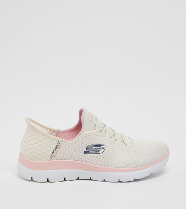 سكيتشرز أحذية - وردي Casual Slip-ons