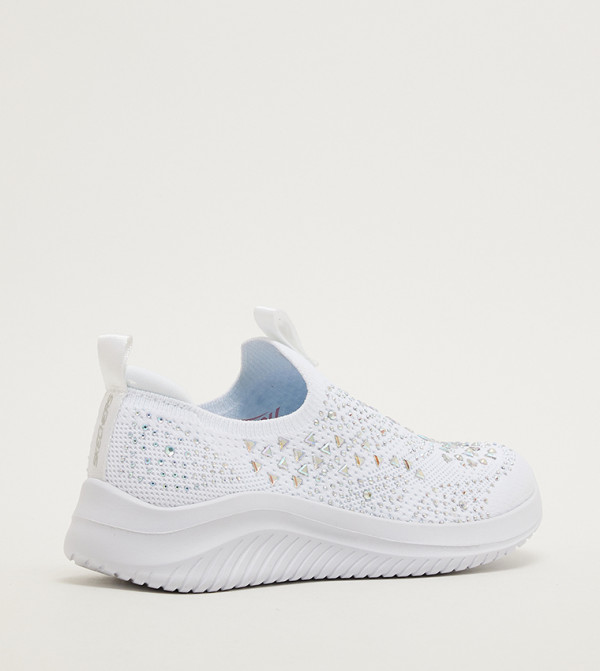Skechers  playtime-picks-k - White Casual Slip-On's