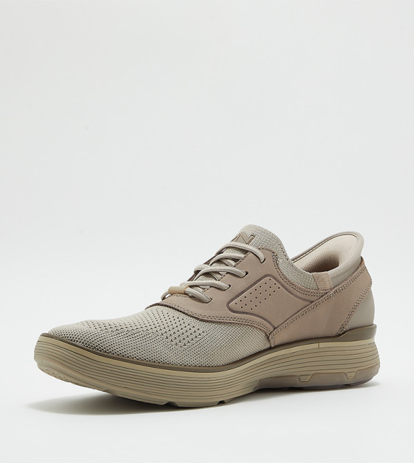 سكيتشرز  سليب أون كاجوال - رمادي داكن سهل الارتداء