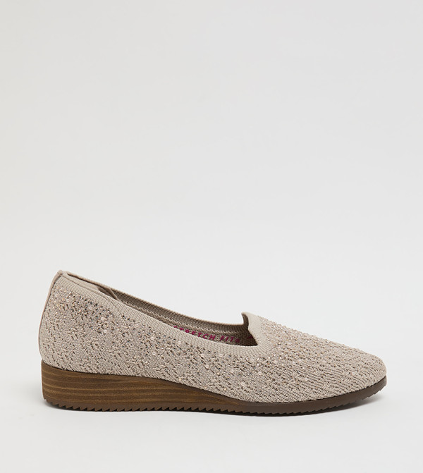 Skechers  Casual Slip-ons - Beige Casual Slip-ons