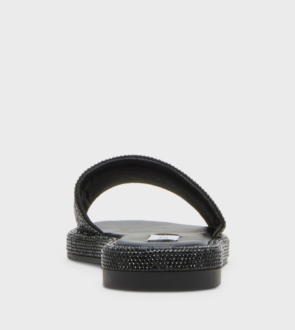 ستيف مادن  صنادل - أسود Flat Sandals