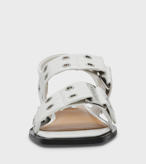 Steve Madden Steve Madden - White Flat Sandals