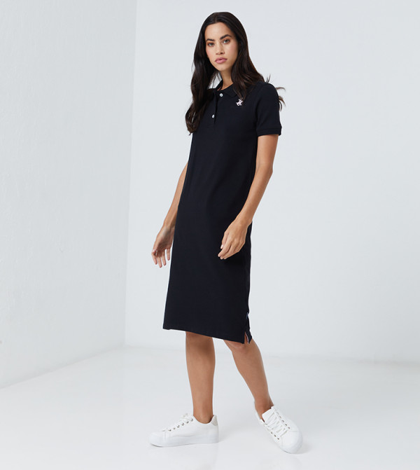 Beverly Hills Polo Club Midi Dresses - Black Casual Dresses