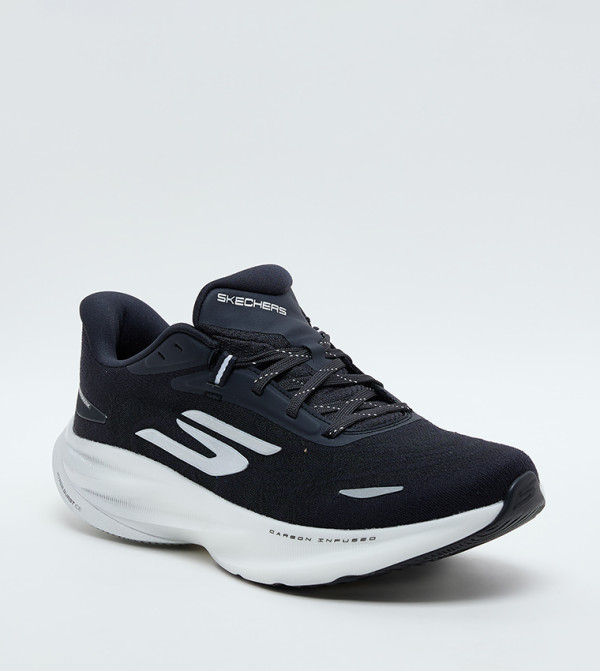 Skechers  - Black Running Shoes
