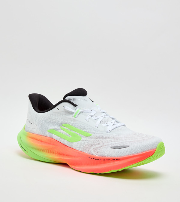 Skechers  - White Running Shoes