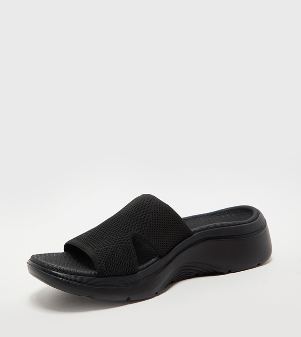 Skechers  - Black Flat Sandals