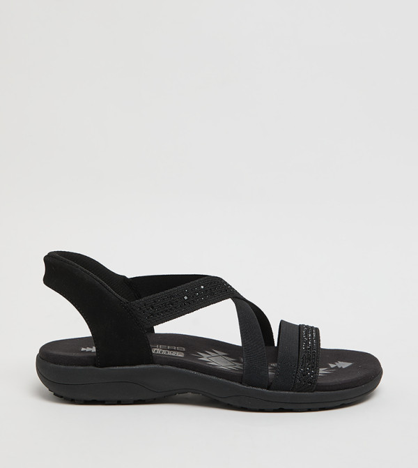 Skechers Flat Sandals - Black Flat Sandals