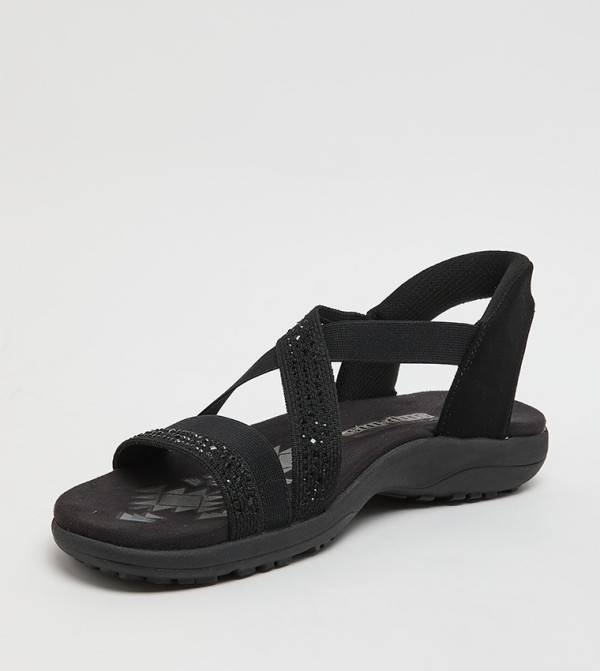 Skechers Flat Sandals - Black Flat Sandals