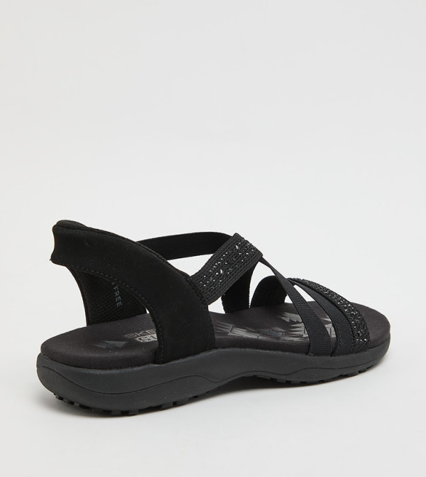Skechers Flat Sandals - Black Flat Sandals