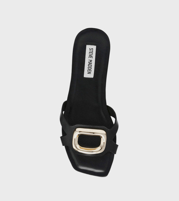 Steve Madden  - Black Flat Sandals