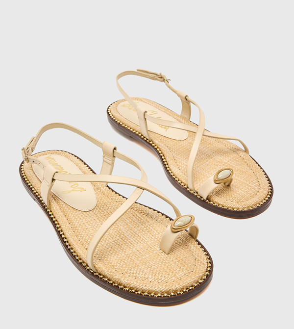 sam edelman sam edelman - Beige Flat Sandals