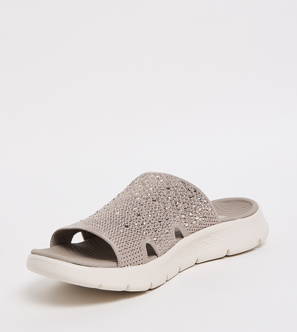 Skechers Skechers - Beige Flat Sandals