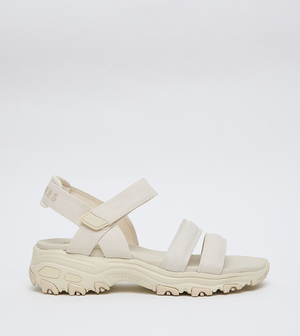 Skechers - Beige Flat Sandals