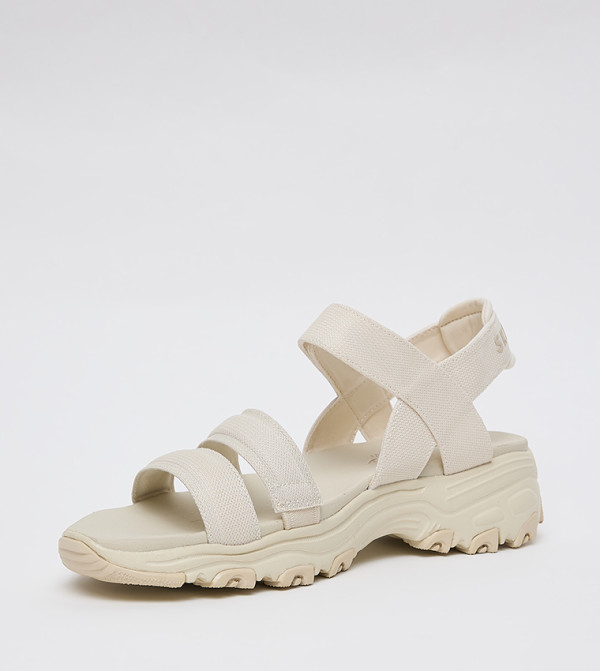 Skechers - Beige Flat Sandals