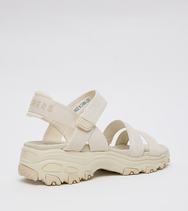 Skechers  - Beige Flat Sandals