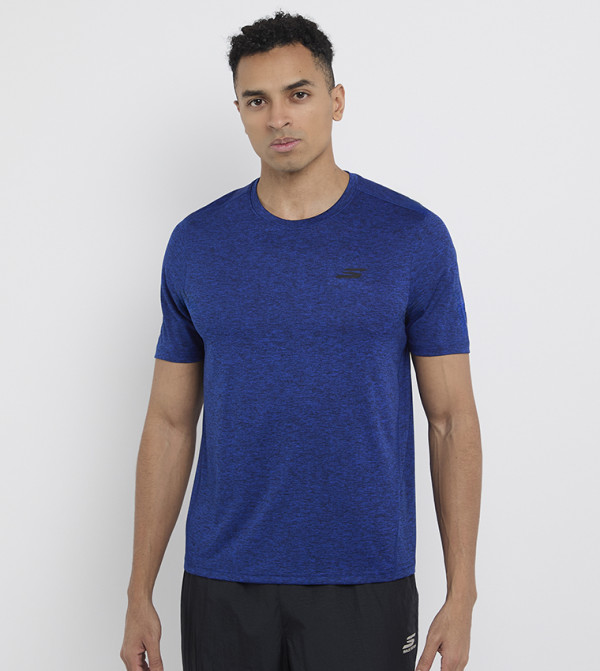سكيتشرز  تيشيرتات وفانيلات  - أزرق T-Shirts & Vests