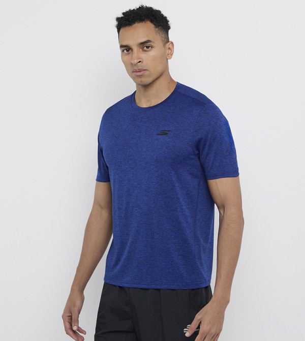 سكيتشرز  تيشيرتات وفانيلات  - أزرق T-Shirts & Vests