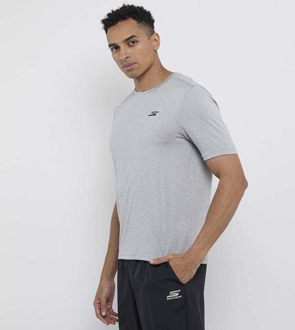 سكيتشرز  athleisure-performance - رمادي T-Shirts & Vests