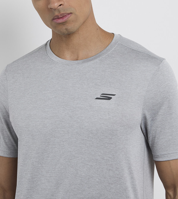 سكيتشرز  athleisure-performance - رمادي T-Shirts & Vests