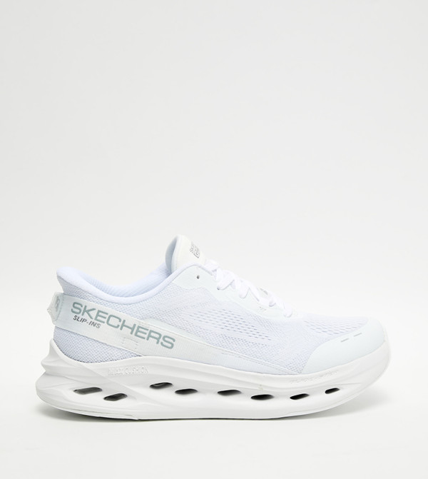 Skechers  - White Running Shoes