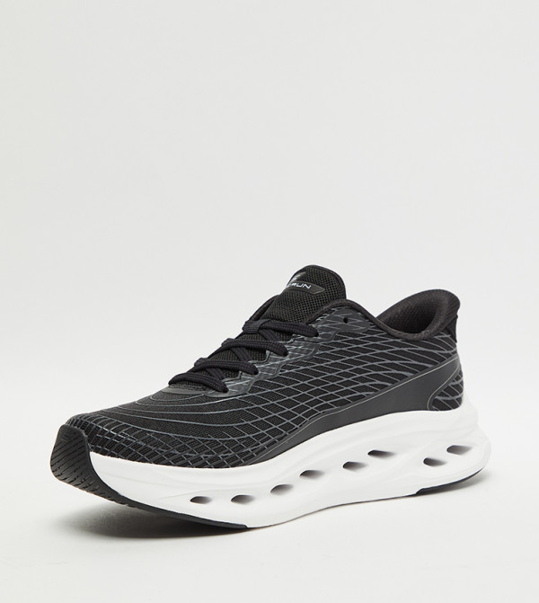 Skechers  - BLACK Running Shoes
