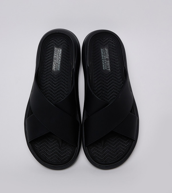 سكيتشرز سكيتشرز - أسود صنادل كاجوال