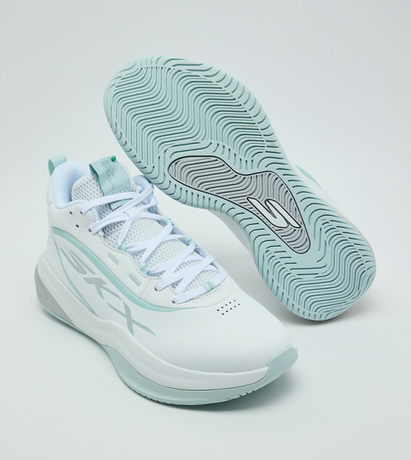 سكيتشرز  كورة سلة-اير - أبيض  Basketball Shoes