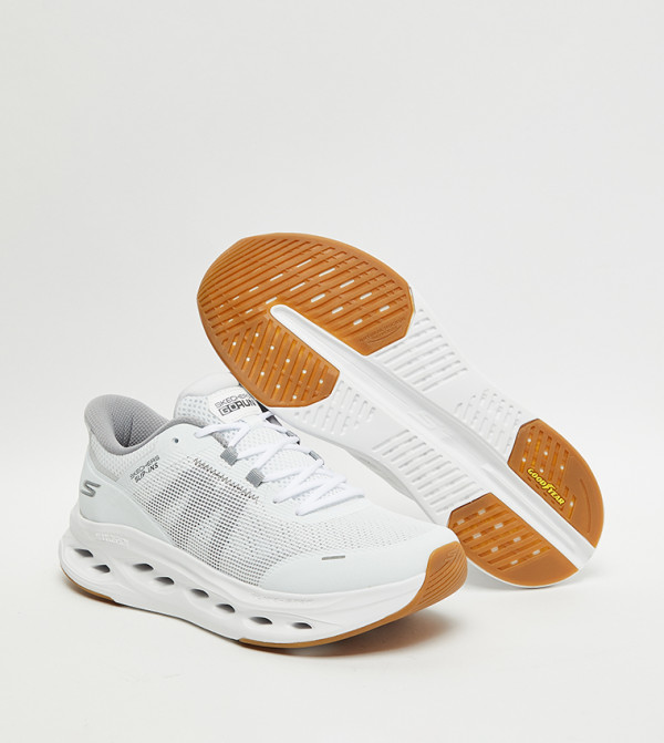 Skechers  - White Running Shoes