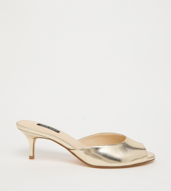 Nine West  Heels - Gold Heels
