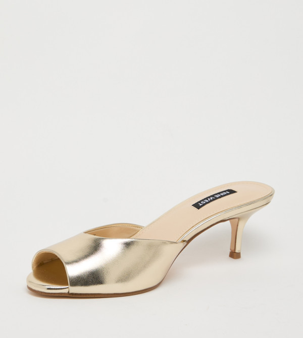 Nine West  Heels - Gold Heels