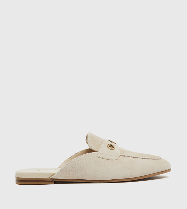 Guess  Shoes - Beige Casual Slip-ons