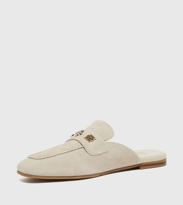 Guess  Shoes - Beige Casual Slip-ons
