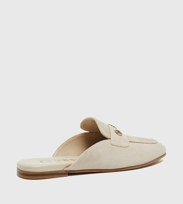 Guess  Shoes - Beige Casual Slip-ons