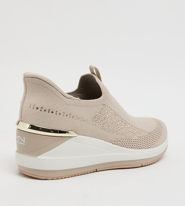 Skechers  - Beige Casual Slip-ons