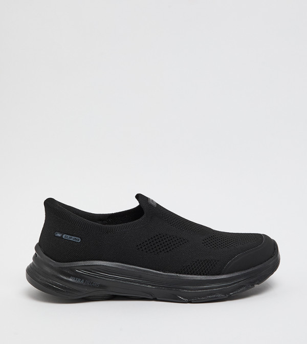 Skechers  Walking Shoes - Black Walking Shoes
